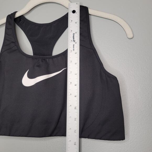 ASO Monica Friends Nike sports bra women's‎ size XL black white swoosh dri-fit - Picture 9 of 12